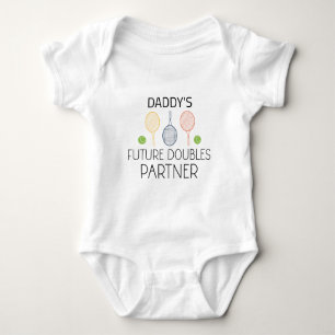Body Para Bebê Futuro parceiro de duplas de tênis do papai