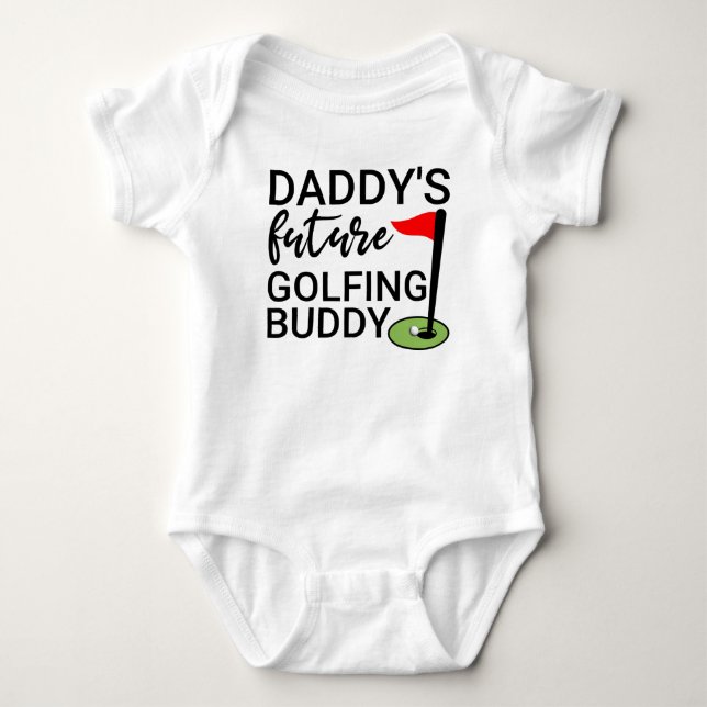 Body Para Bebê Futuro Parceiro de Golfe do Papai (Frente)