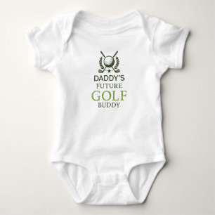 Body Para Bebê Futuro Parceiro de Golfe do Papai Fofo Jogando Gol