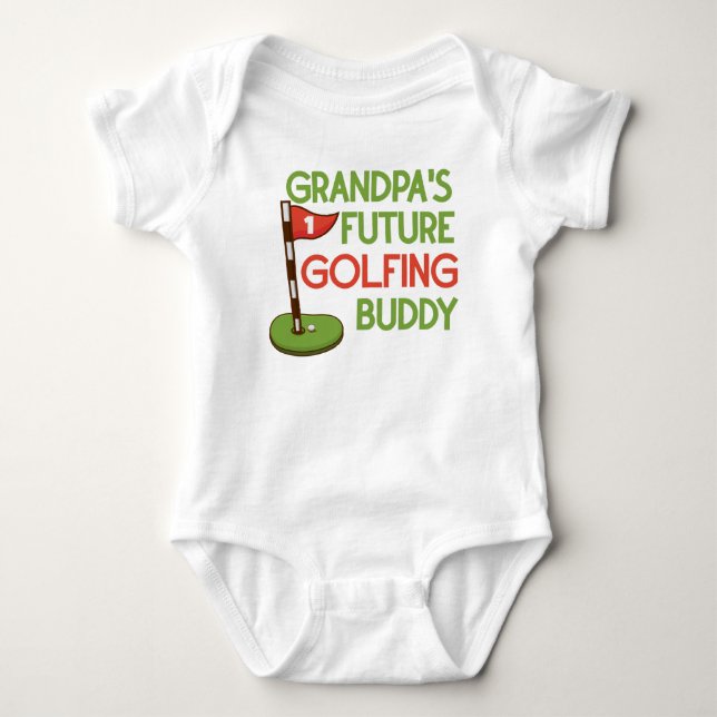 Body Para Bebê Futuro Parceiro de Golfe do Vovô (Frente)