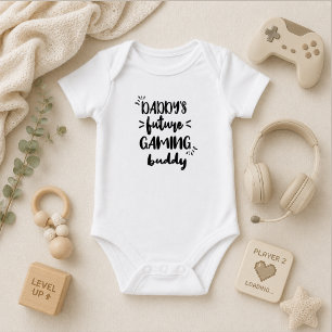 Body Para Bebê Futuro Parceiro de Jogos do Papai, Divertido Pai G