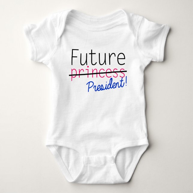 Body Para Bebê Futuro Presidente da Princesa (Frente)