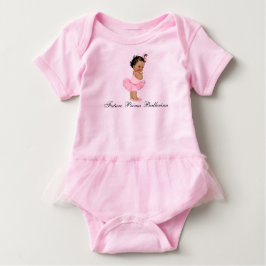 Body Para Bebê Futuro Prima Ballerina Tutu Rosa Bebê Onsie