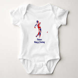 Body Para Bebê Futuro Rei do Swing Jogador de golfe da bandeira