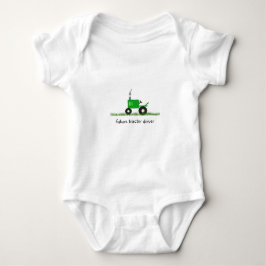 Body Para Bebê "Futuro Trator" Trator Verde Bebês
