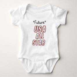 Body Para Bebê Futuro USA All-Star Baby