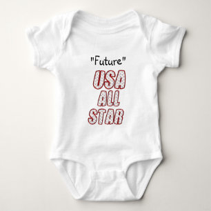 Body Para Bebê Futuro USA All-Star Baby