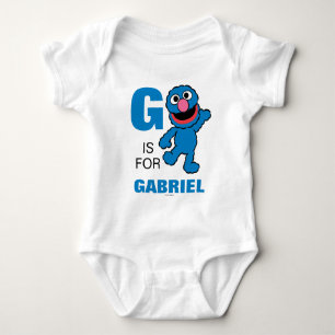 Body Para Bebê G é de Grover Adicione seu Nome