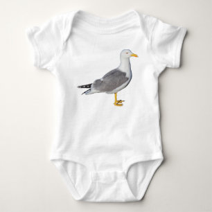 Body Para Bebê Gaivota de pernas amarelas