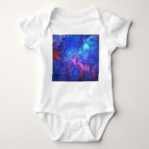 Body Para Bebê Galaxy Watercolor Night Sky.