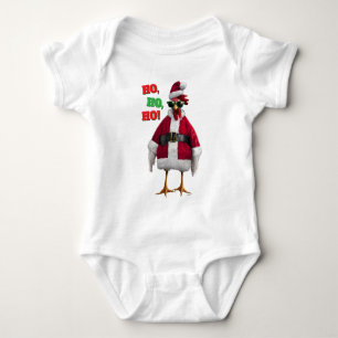 Body Para Bebê Galinha do Papai Noel