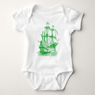 Body Para Bebê Gallion - Grass Green