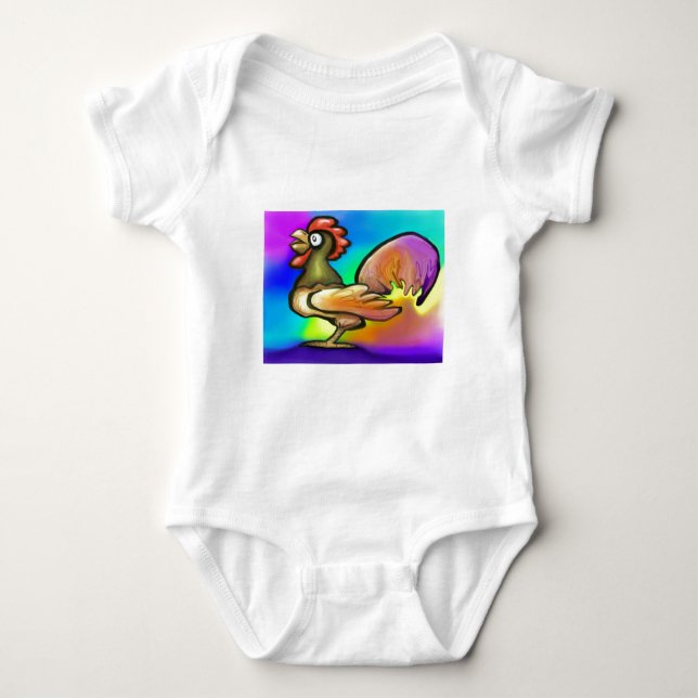 Body Para Bebê Galo (Frente)