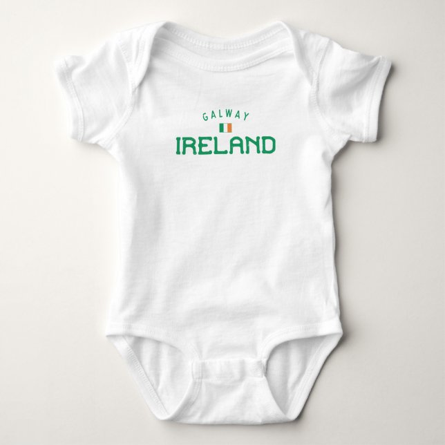Body Para Bebê Galway Irlanda em dificuldades (Frente)