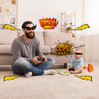 Body Para Bebê Gamer Baby Bodyfatos, Criança De Quadrinhos, Toddl