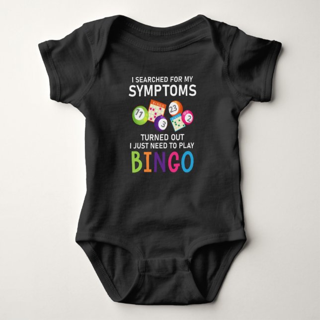 Body Para Bebê Gamer Bingo Bingo Engraçado (Frente)