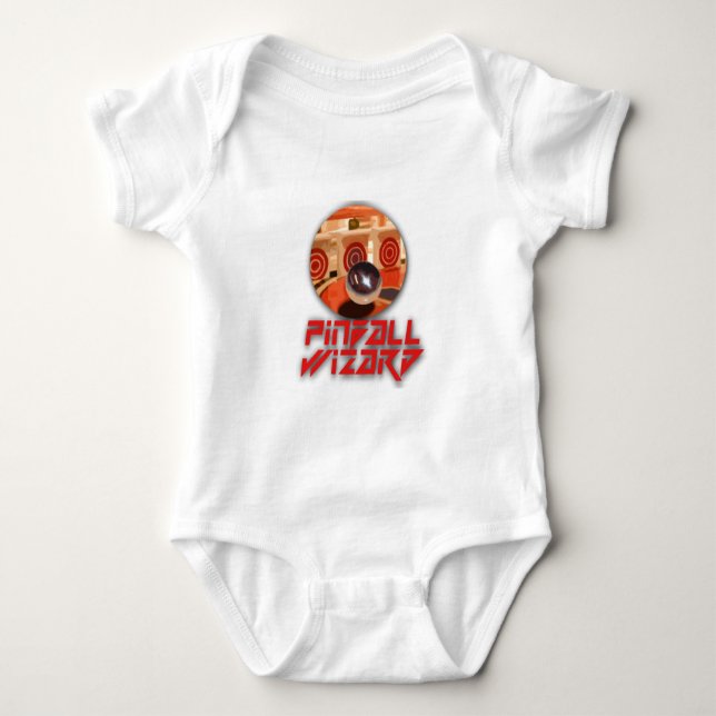 Body Para Bebê Gamer clássico - Pinball (Frente)