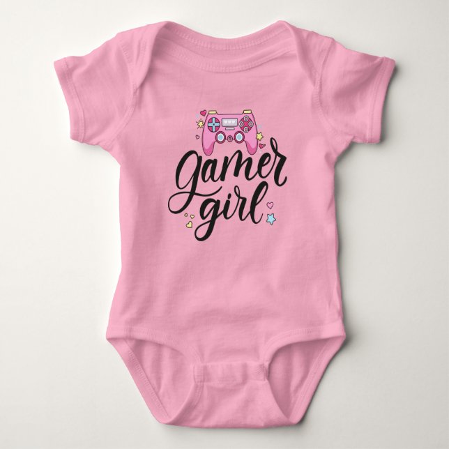 Body Para Bebê Gamer Girl (Frente)