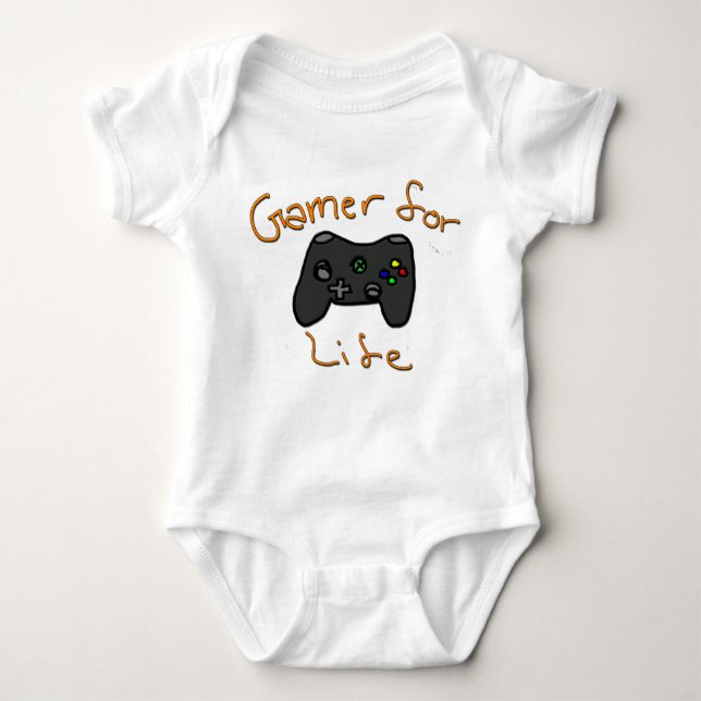 Body Para Bebê Gamer para a vida (Frente)