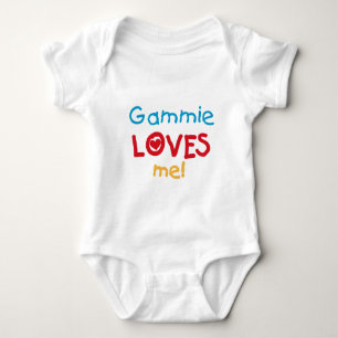Body Para Bebê Gammie me ama T-shirts e presentes