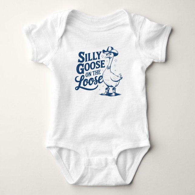 BODY PARA BEBÊ GANSO BOBO À SOLTA (Frente)