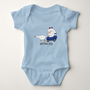 Body Para Bebê Ganso Engraçado Demais Humor Policial Engraçado