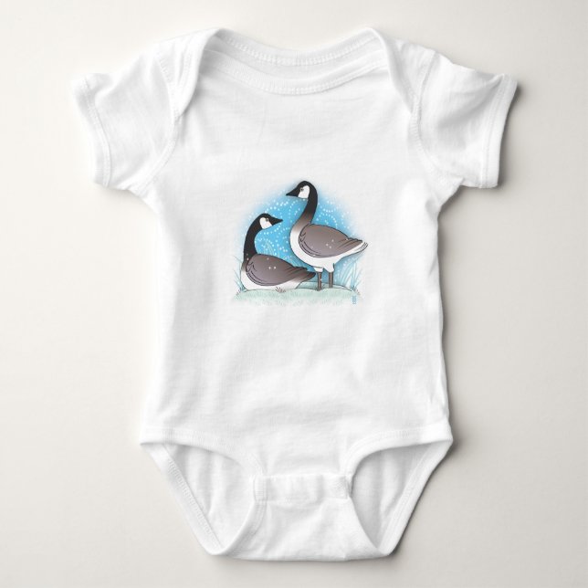 Body Para Bebê gansos selvagens (Frente)