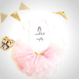 Body Para Bebê Garota-Arco-Íris Rosa Pequena