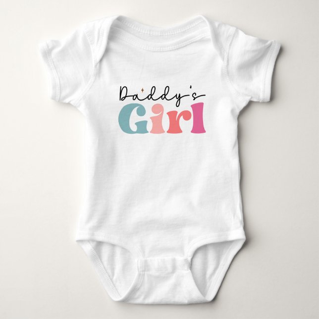 Body Para Bebê Garota do pai (Frente)