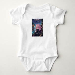 Body Para Bebê Garota Kawaii Neko & Gato Preto Fantasia Mágica