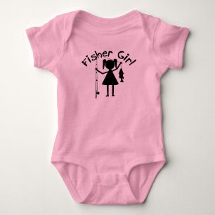 BODY PARA BEBÊ GAROTA PESCADEIRA
