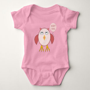 Body Para Bebê Garota Rosa Fresca-Fita Caçadora Personalizada