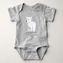 Garotas Belo Urso Polar de inverno Primeiro Natal