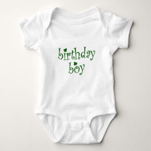 Body Para Bebê Garoto de aniversário de Patrick com Shamrocks
