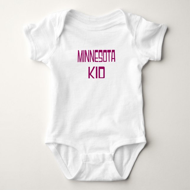 Body Para Bebê Garoto de Minnesota (Frente)