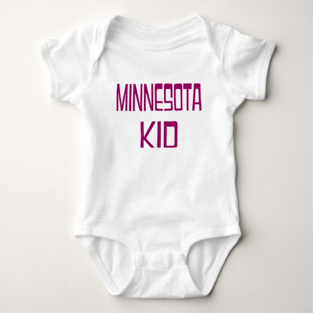 Body Para Bebê Garoto de Minnesota (Frente)
