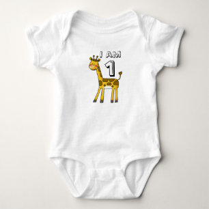 Body Para Bebê Garoto/menina de 1 ano (girafa)