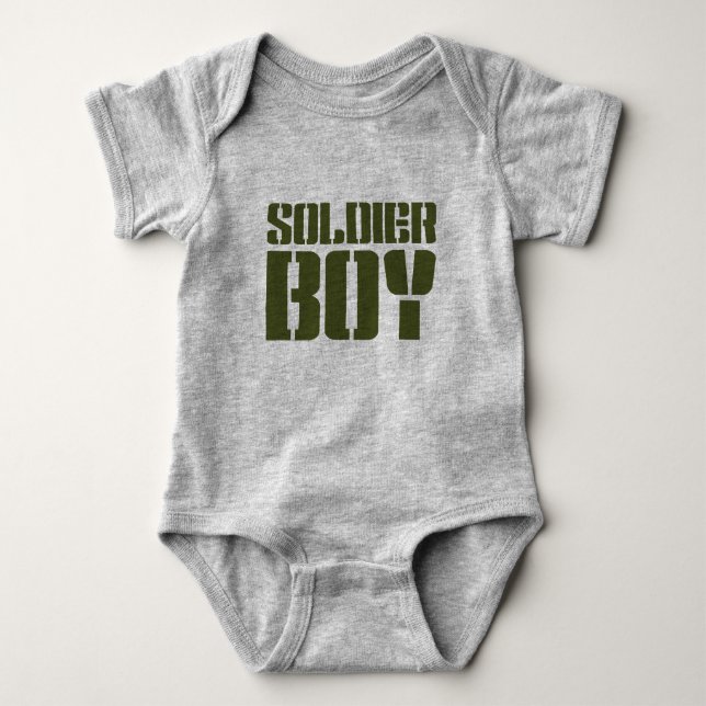 BODY PARA BEBÊ GAROTO SOLDADO (Frente)