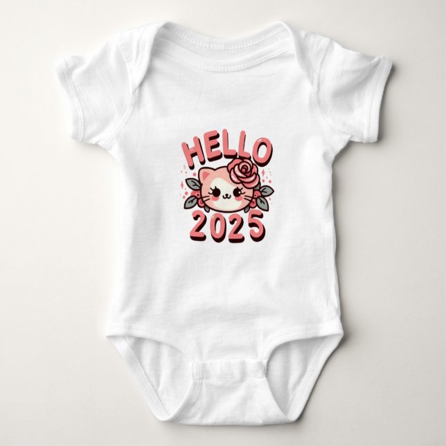 Body Para Bebê Gatinho de Alô Bonito 2025 (Frente)
