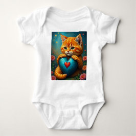 Body Para Bebê Gatinho de amor