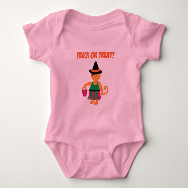 Body Para Bebê Gatinho de bruxa (Frente)