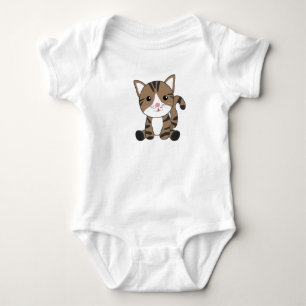 Body Para Bebê Gatinho De Gato Fellnase Animais Doces Crianças Ga