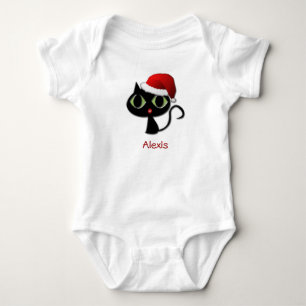 Body Para Bebê Gatinho do papai noel