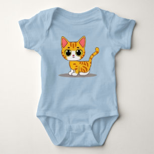 Body Para Bebê Gatinho engraçado e fofo