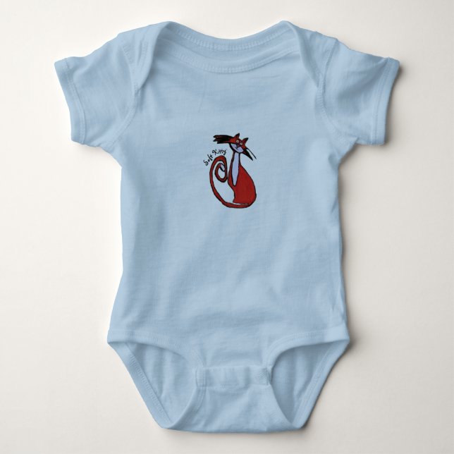 Body Para Bebê Gatinho macio - Bodysuit (Frente)