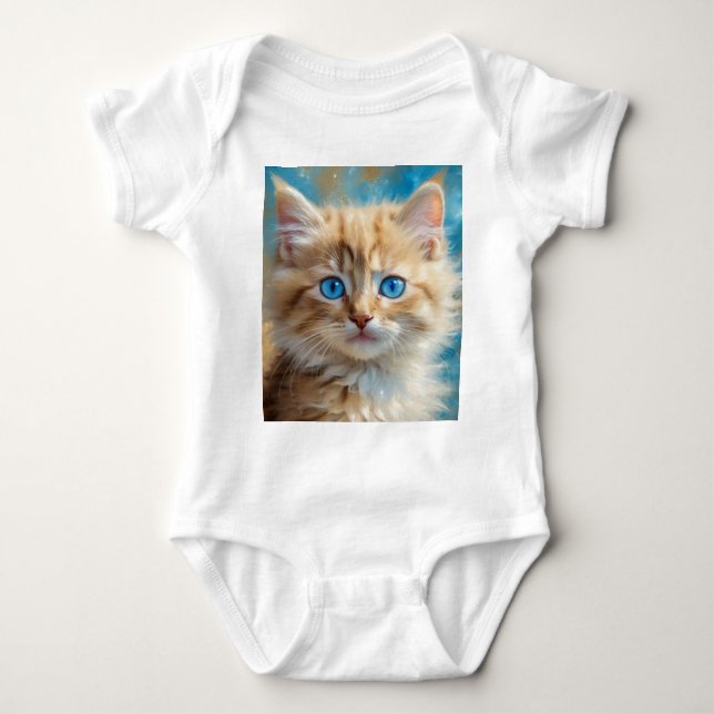 Body Para Bebê Gato-37823 Bonito Adorável (Frente)