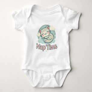 Body Para Bebê Gato Adorável