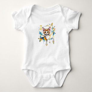 Body Para Bebê Gato Adorável: Um Design Puro de Cuteness 🐾 ✨