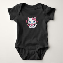 Gato Anime Kawaii Segurando Coração