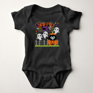 Body Para Bebê Gato Assustador